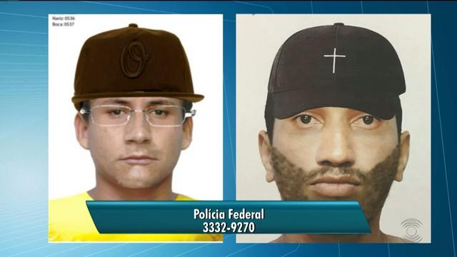 PF divulga retrato falado de suspeitos de assalto na UFCG