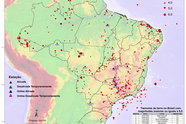 Terremotos nos Andes continuarão sendo sentidos no Brasil