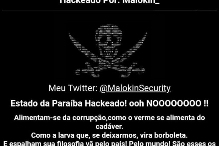 MOÍDOS DA REDAÇÃO: Hacker invade o site oficial do Governo da Paraíba