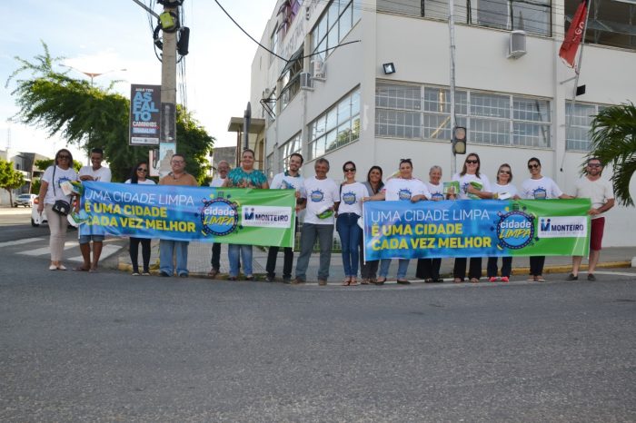 Secretarias Municipais se unem em Pitstop em prol da campanha Monteiro Cidade Limpa