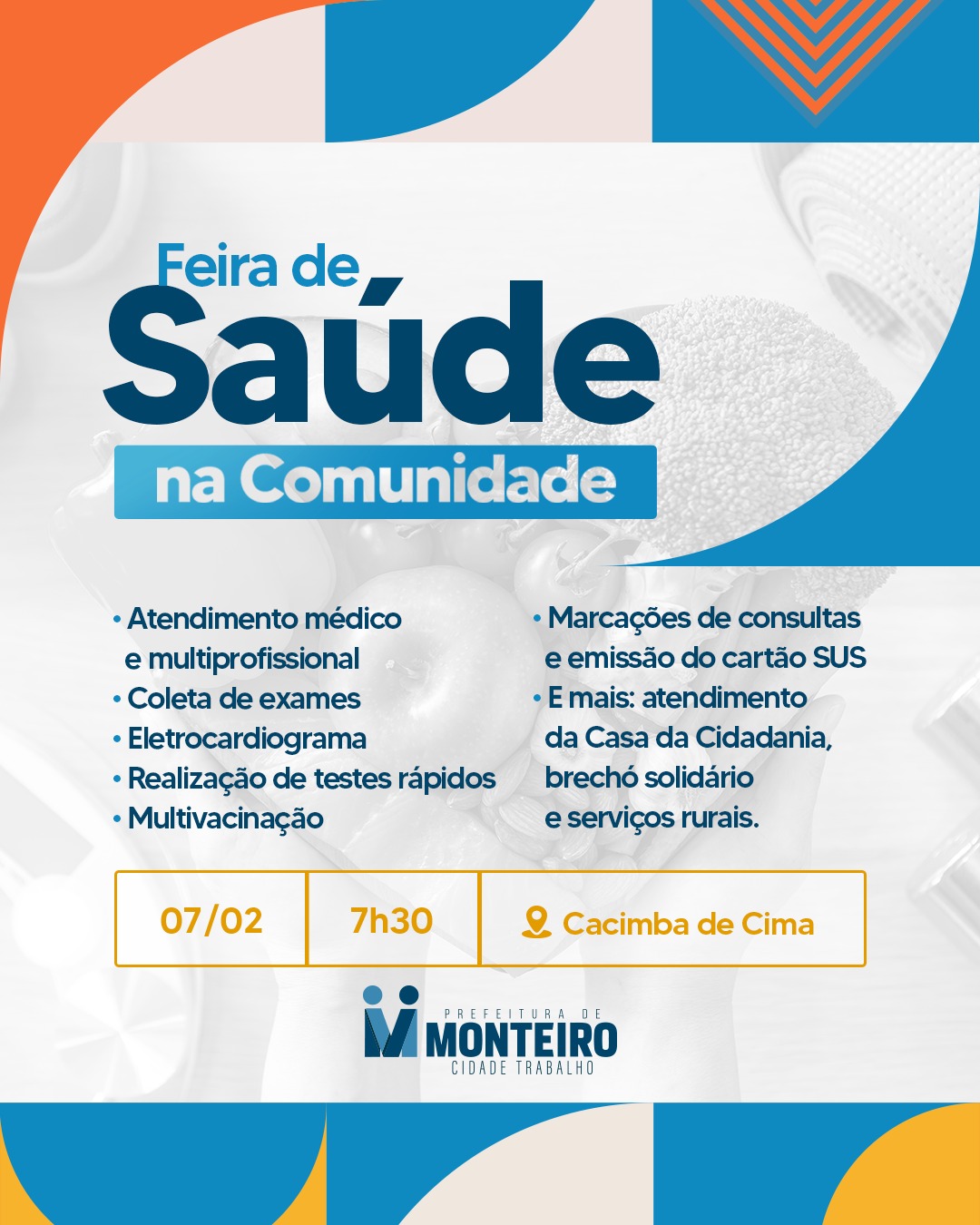 Feira-de-Saude-1 Secretaria de Saúde de Monteiro leva serviços para Comunidade do Sítio Bom Nome